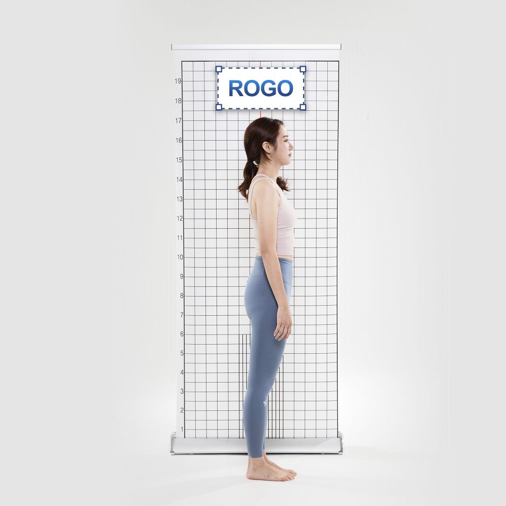 무브먼트 자세평가 체형분석, 화이트 로고삽입 스크린(85x200cm), 1개, 1개입 상세 이미지 1