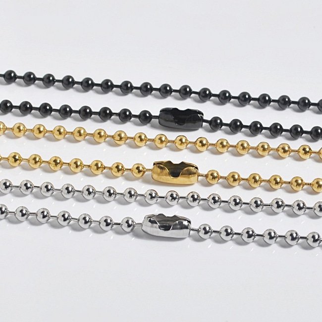 써지컬 부자재 군번 목걸이줄 (60cm) 2mm/3mm/4mm (1개) 상세 이미지 1
