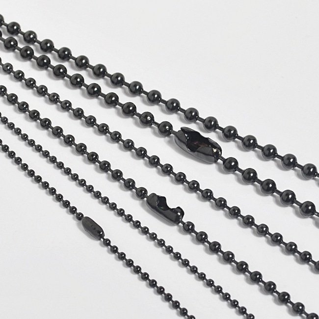 써지컬 부자재 군번 목걸이줄 (60cm) 2mm/3mm/4mm (1개) 상세 이미지 1