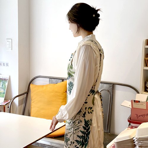 올리브 앞치마 고급나염 린넨 코튼 국내제작상품, 그린올리브, 1개할인 상세 이미지 1
