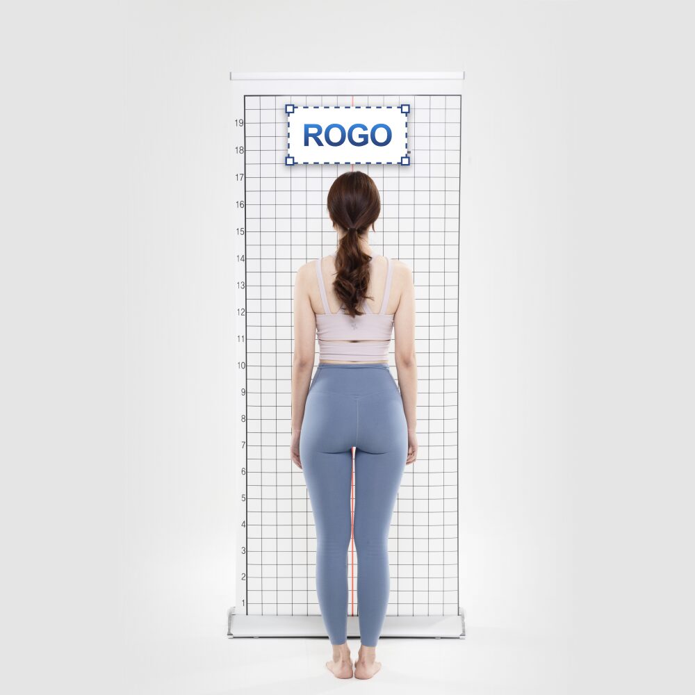 무브먼트 자세평가 체형분석, 화이트 로고삽입 스크린(85x200cm), 1개, 1개입 상세 이미지 2