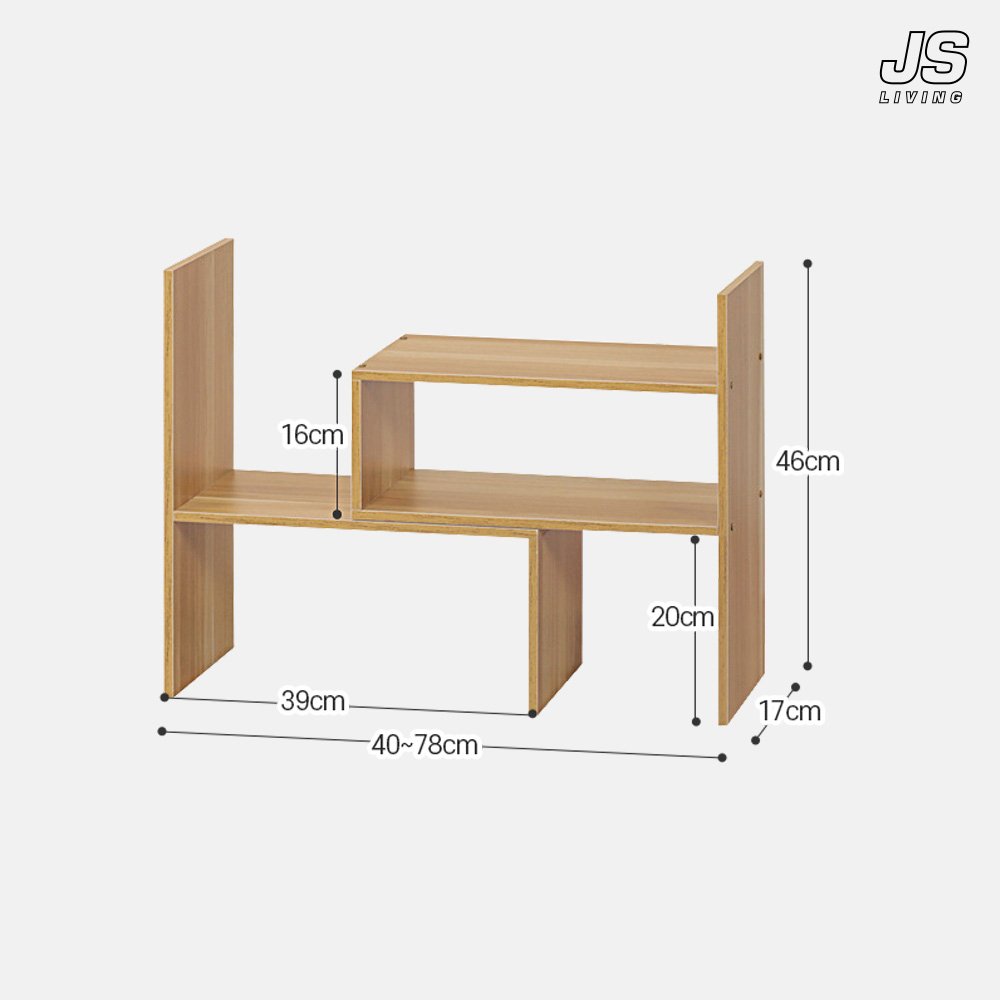 JS리빙 주방 원목 수납장 정리 다용도 부엌 다이 서랍장 선반 정리대 미니 선반장 용품 키친 가구 싱크대 정리함 양념통 튼튼한 깔끔한 진열대 수납 E_51 17*4 상세 이미지 1