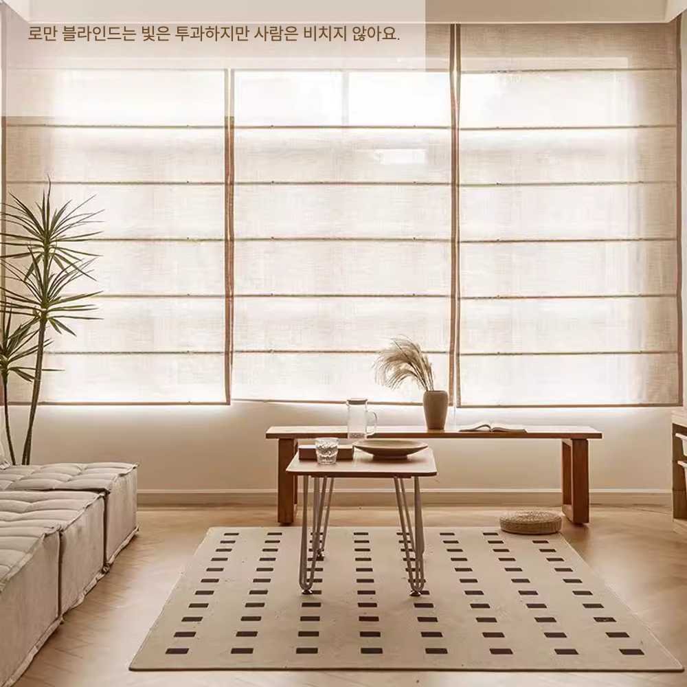 Reon 로만쉐이드 창문 광목 롤스크린 포인트 호텔 상세 이미지 2