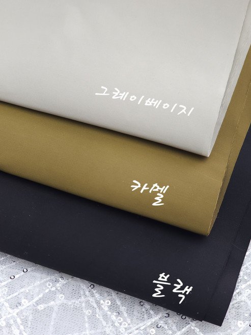 폴리아미드 코트 의류원단 아노락 트렌치 아로마3종 수입원단, 블랙, 1개