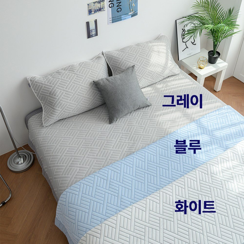 국내산 휴비스 정품 100% 듀라론 시원한 냉감패드 쿨매트, 블루 상세 이미지 1