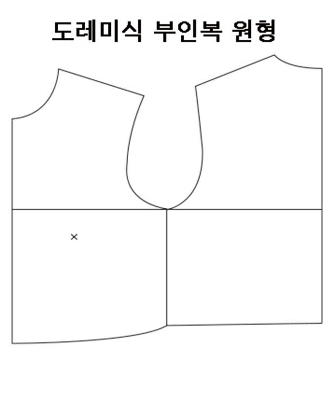 패션스타트 패턴인 P600 Bodice basic pattern 도레미식 부인복 옷 패턴 도안 옷본, 1개, 혼합 상세 이미지 1