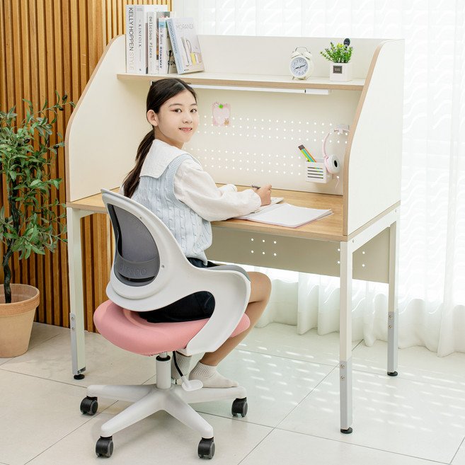 그로우업하이클래스 어린이 초등학생 책상 기능성 집중력 책상, 무, 무