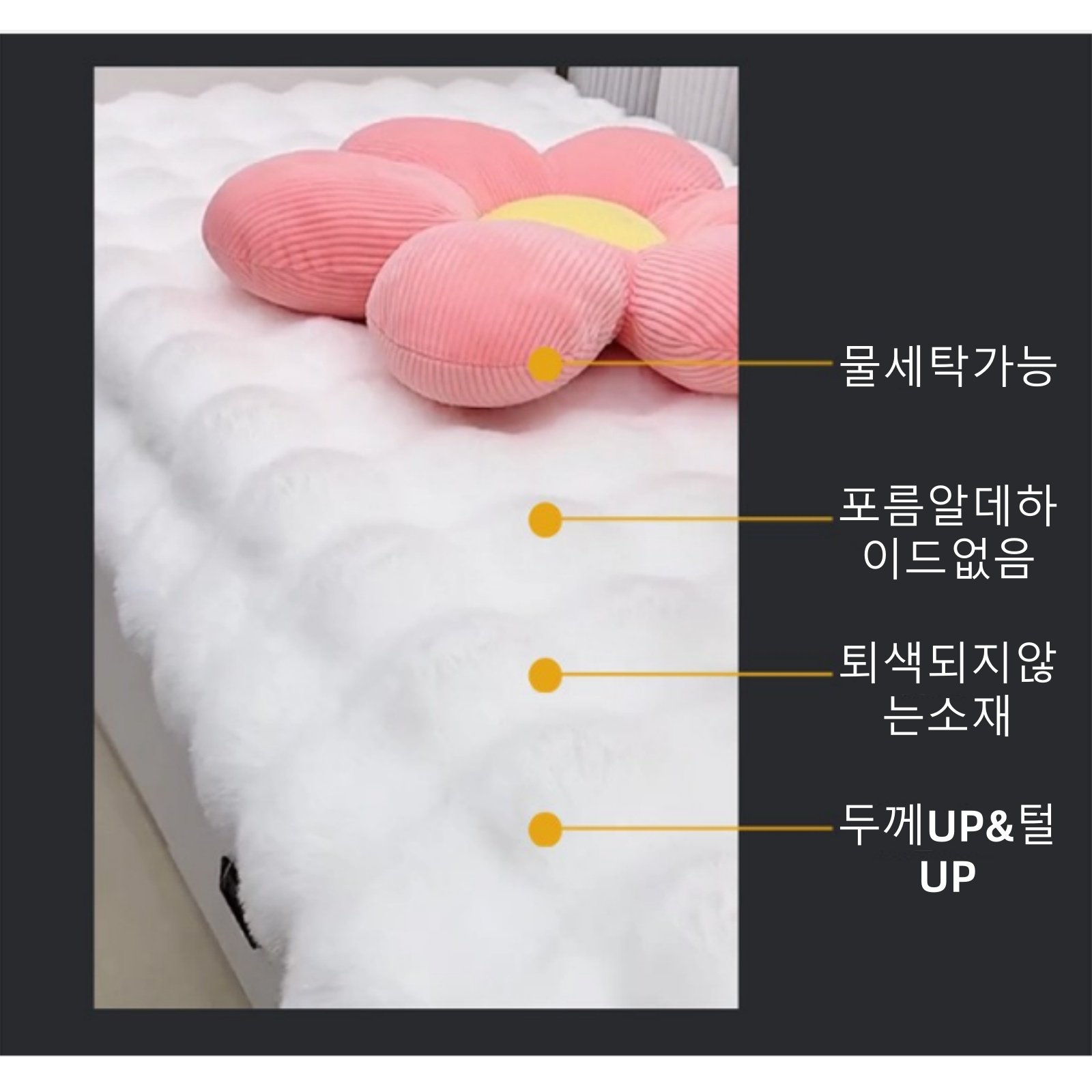 Kismetic 극세사 카페트 앙고라 양털 러그 80 x 200 cm 침실 거실 카페트 극세사 포근한 터치미 털러그 카페트할인 상세 이미지 1