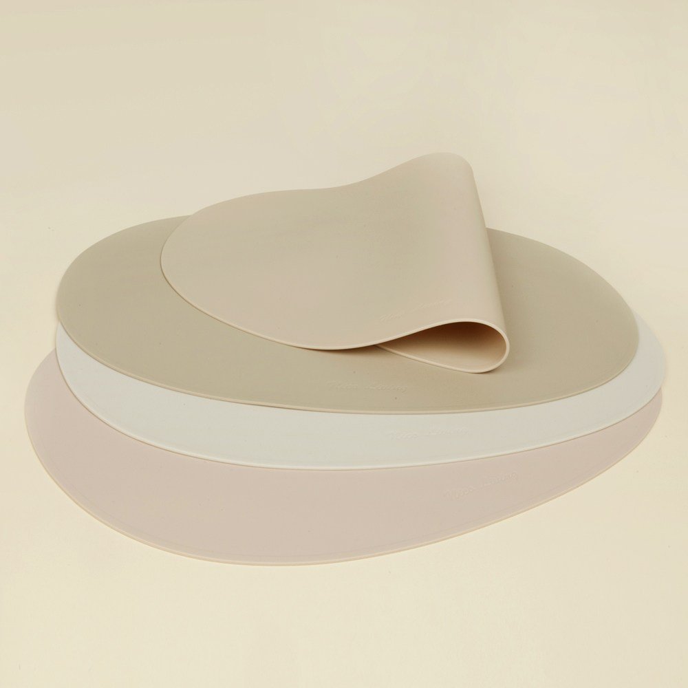 국산 실리콘 식탁매트 방수 테이블 매트 41x30cm, 오트밀, 41 x 30 cm, 4개할인 상세 이미지 1