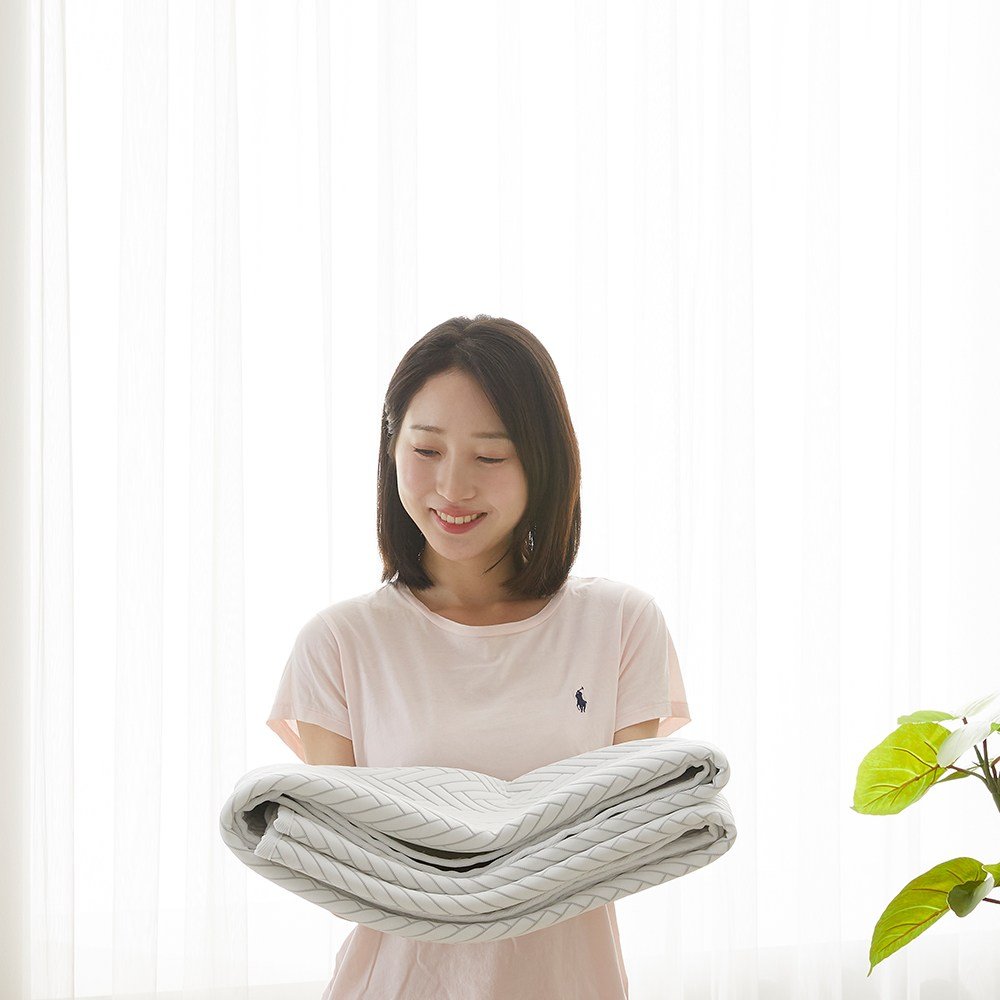 국산 듀라룸 냉감 쿨매트 패드 여름 침대 매트리스 쿨커버 카페트 슈퍼싱글, 화이트 상세 이미지 2