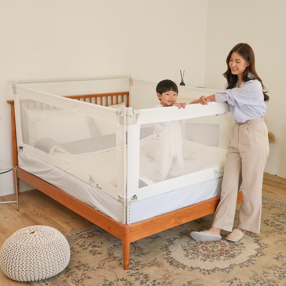 BBZ 11종 침대가드 낙상방지 유아 안전가드 (KC인증), V3침대가드-60화이트 상세 이미지 1